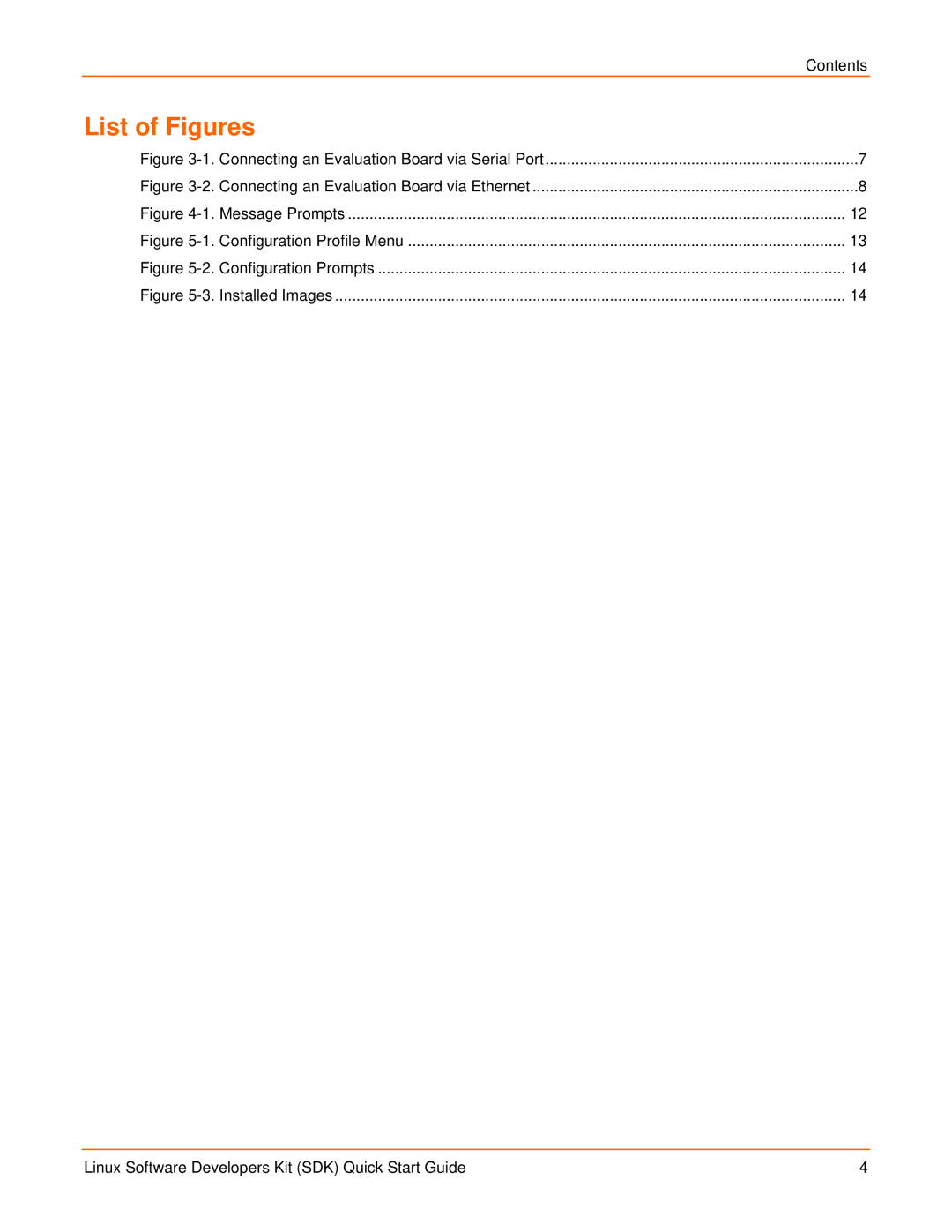 Lantronix EDS2100, EDS1100 quick start List of Figures, Connecting an Evaluation Board via Serial Port 