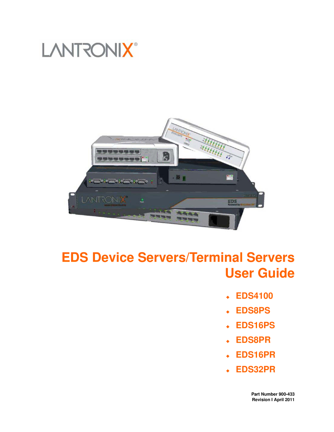 Lantronix EDS16PR, EDS32PR, EDS4100, EDS8PR, EDS16PS, EDS8PS manual EDS Device Servers/Terminal Servers User Guide 