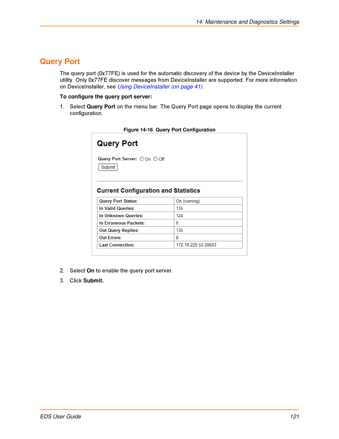 Lantronix EDS16PR, EDS32PR, EDS4100, EDS8PR, EDS16PS, EDS8PS manual Query Port, To configure the query port server 