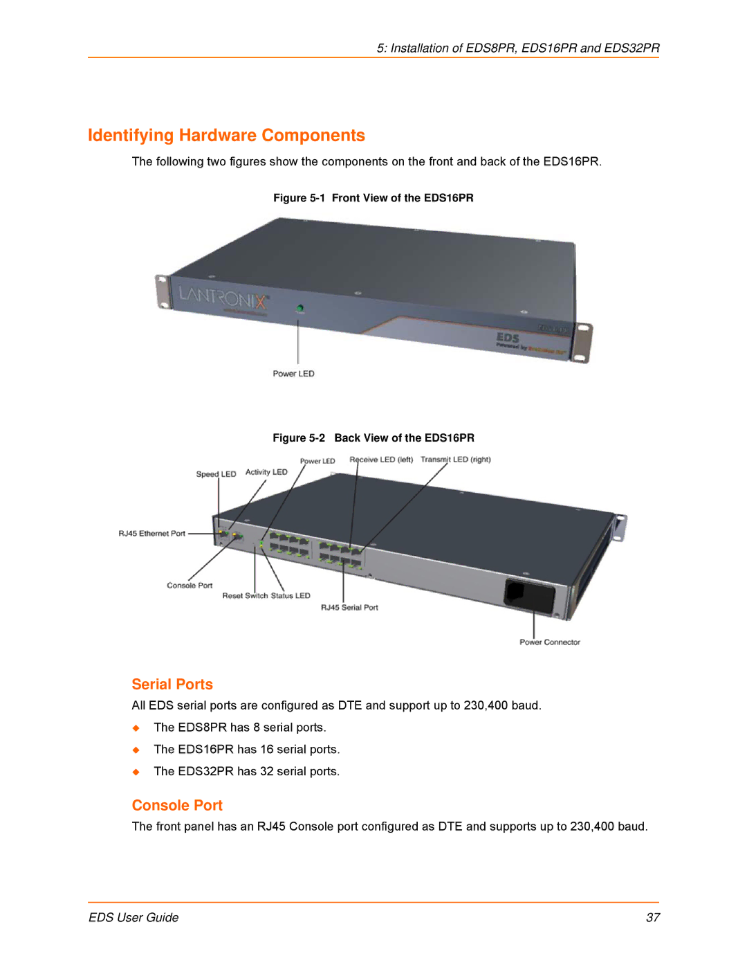 Lantronix EDS4100, EDS16PS, EDS8PS manual Installation of EDS8PR, EDS16PR and EDS32PR 