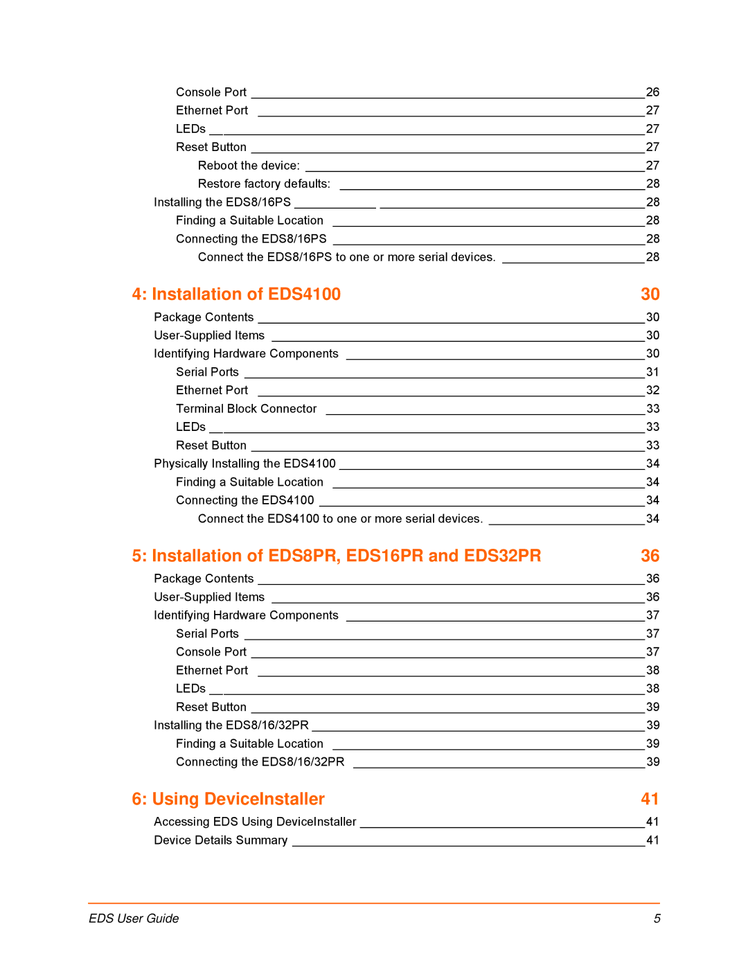 Lantronix EDS8PS, EDS16PS manual Installation of EDS4100, Installation of EDS8PR, EDS16PR and EDS32PR, Using DeviceInstaller 