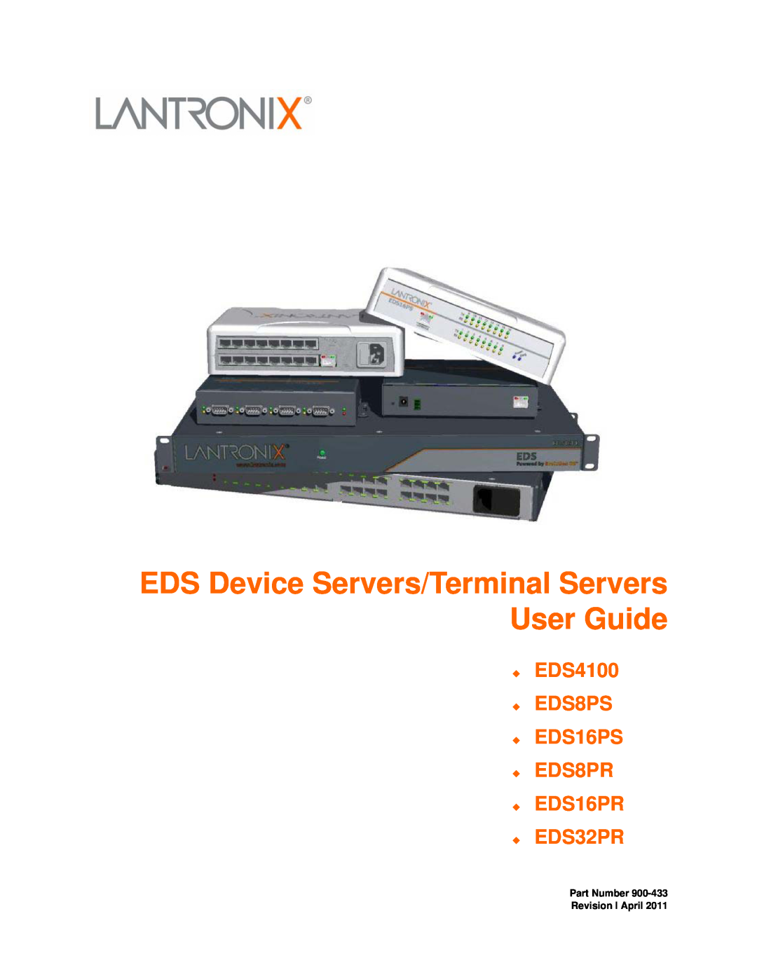 Lantronix EDS16PR, EDS32PR manual EDS Device Servers/Terminal Servers User Guide, Part Number 900-433 Revision I April 