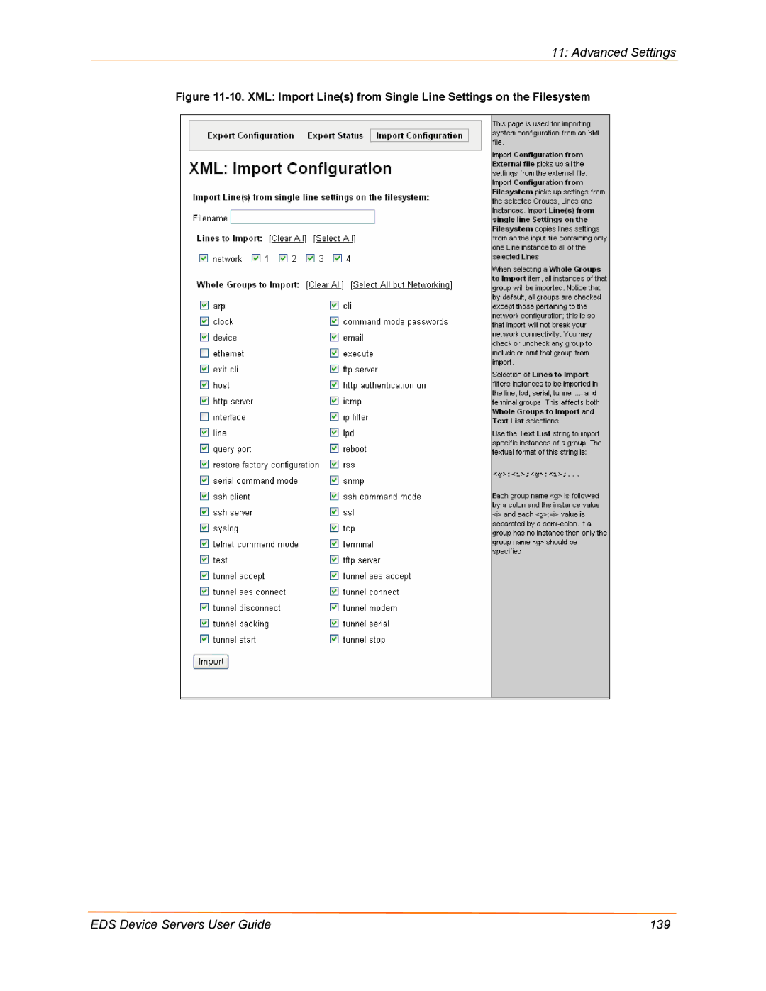 Lantronix EDS8PR, EDS32PR, EDS16PR, EDS4100 manual EDS Device Servers User Guide 139 