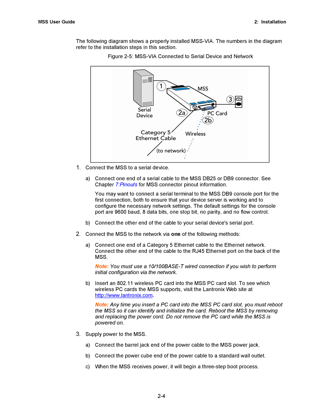 Lantronix Hub manual MSS User Guide Installation 