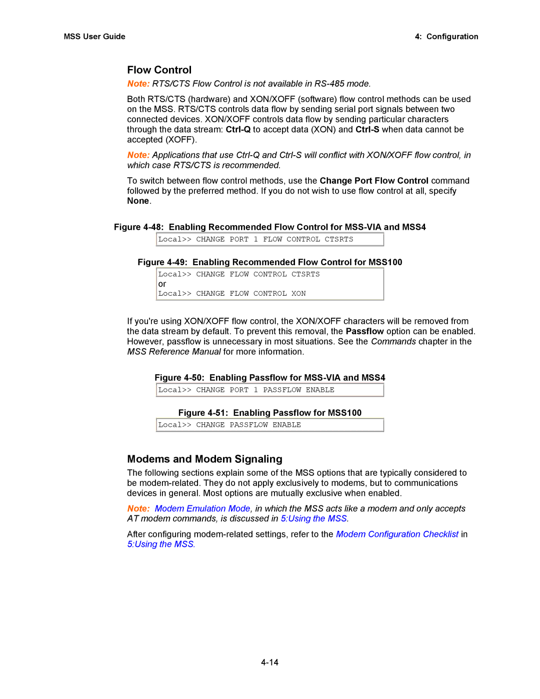 Lantronix Hub manual Flow Control, Modems and Modem Signaling 