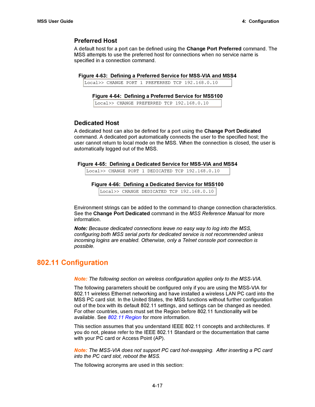 Lantronix Hub manual Configuration, Preferred Host, Dedicated Host 