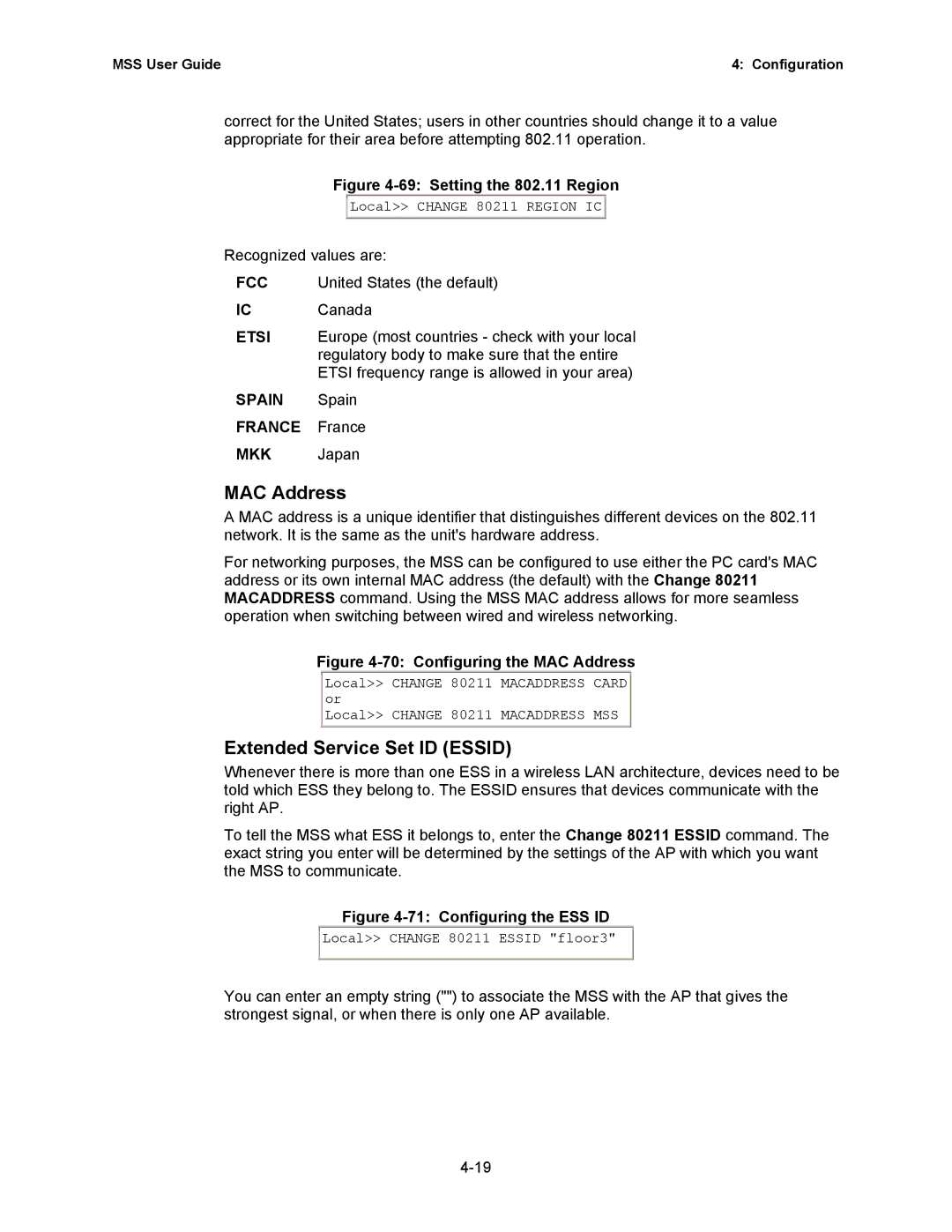 Lantronix Hub manual MAC Address, Extended Service Set ID Essid 