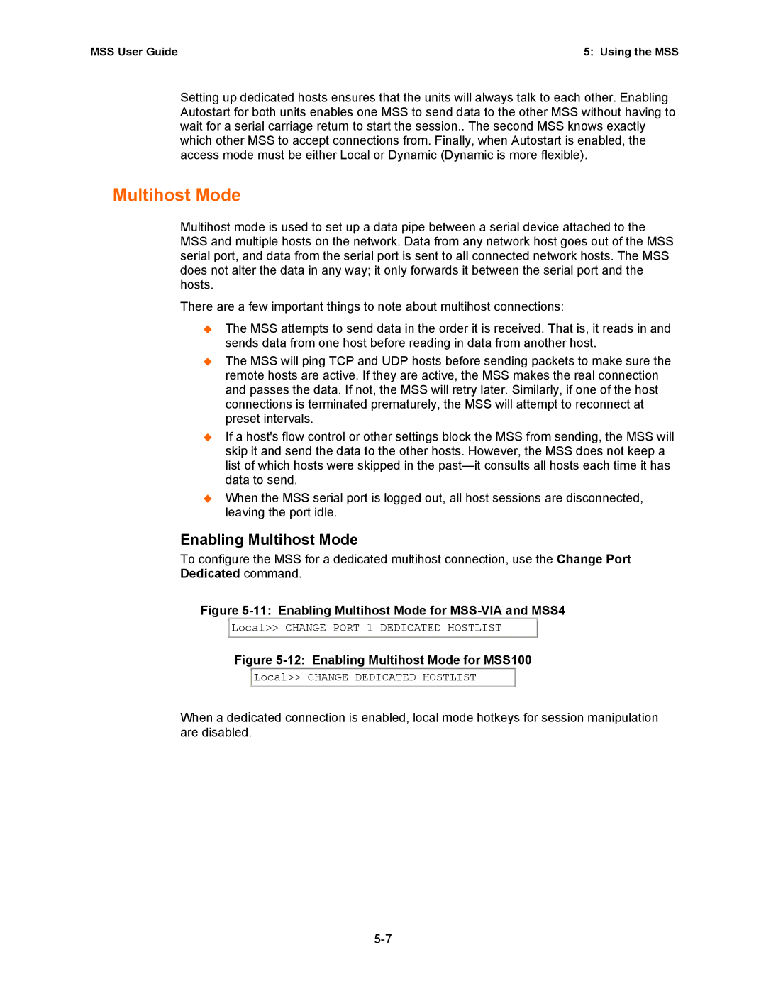 Lantronix Hub manual Enabling Multihost Mode 