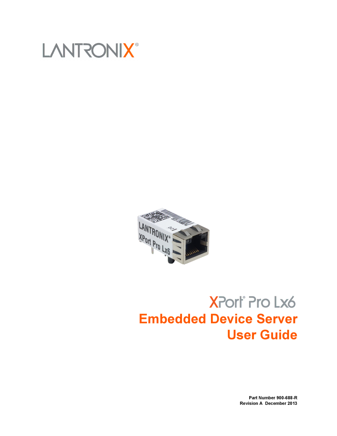 Lantronix LX6 manual Embedded Device Server User Guide 