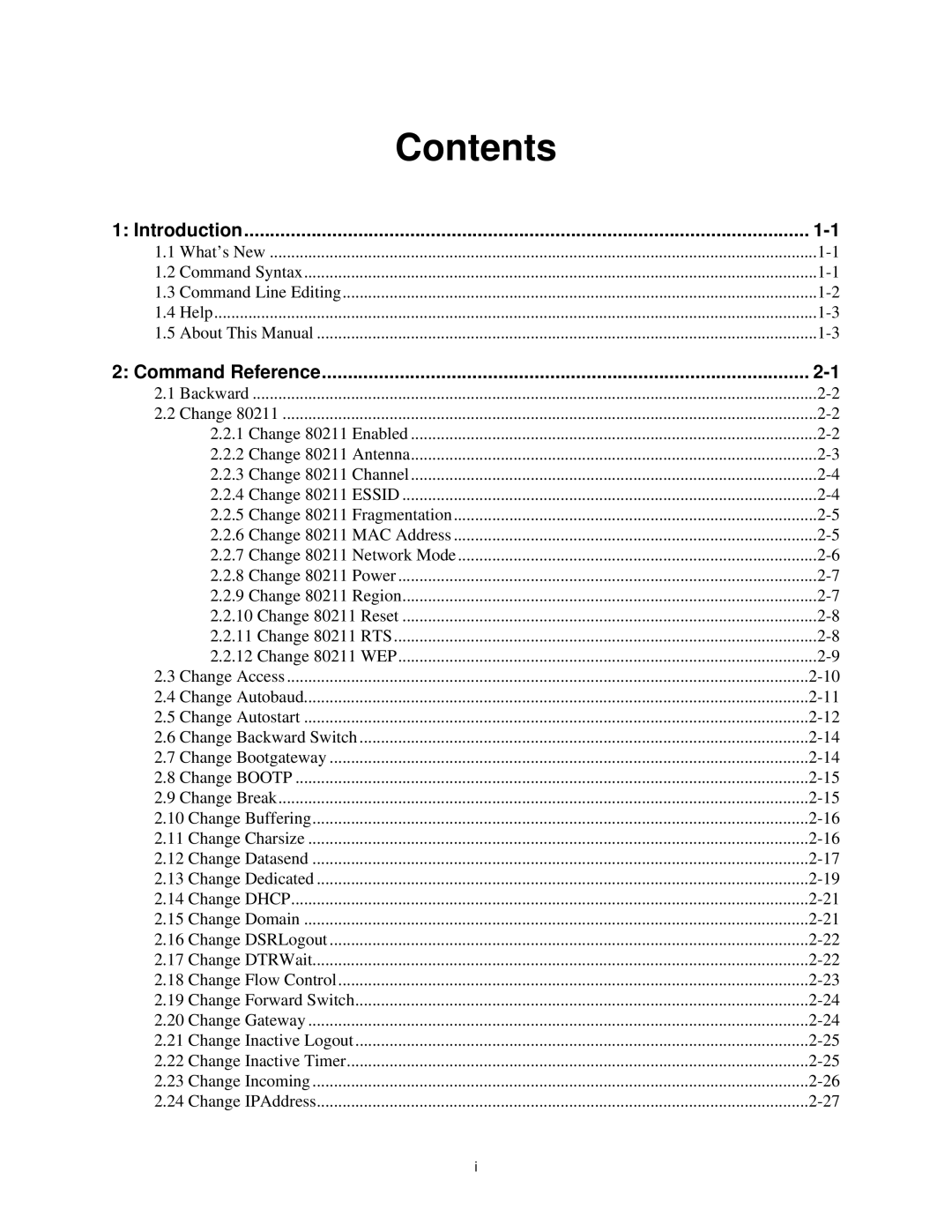 Lantronix MSS manual Contents 