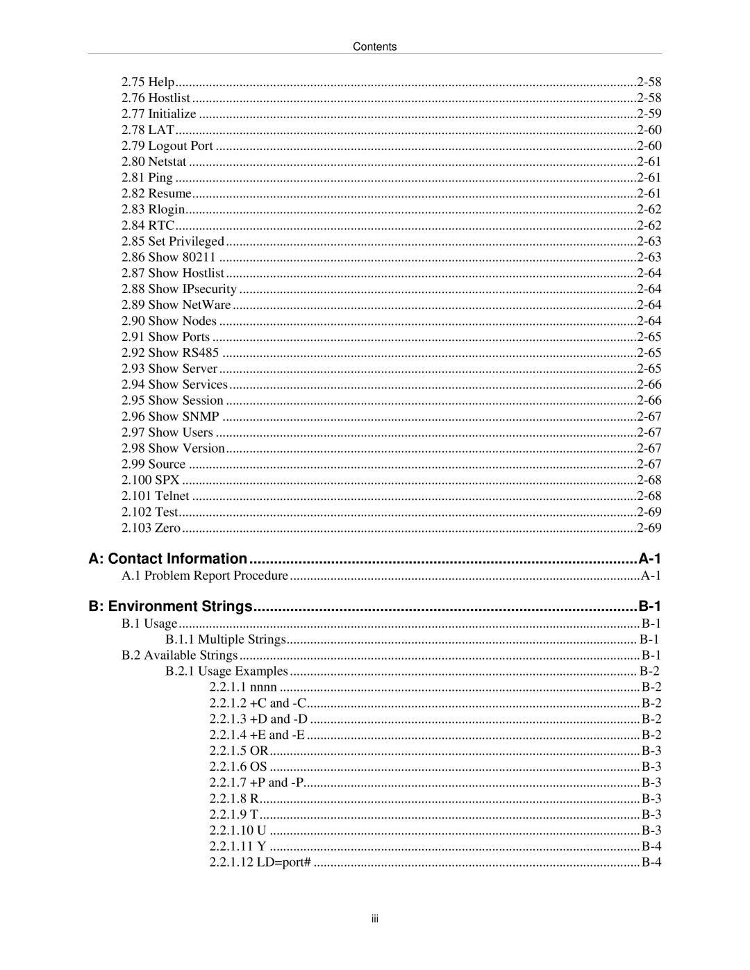 Lantronix MSS manual Iii 