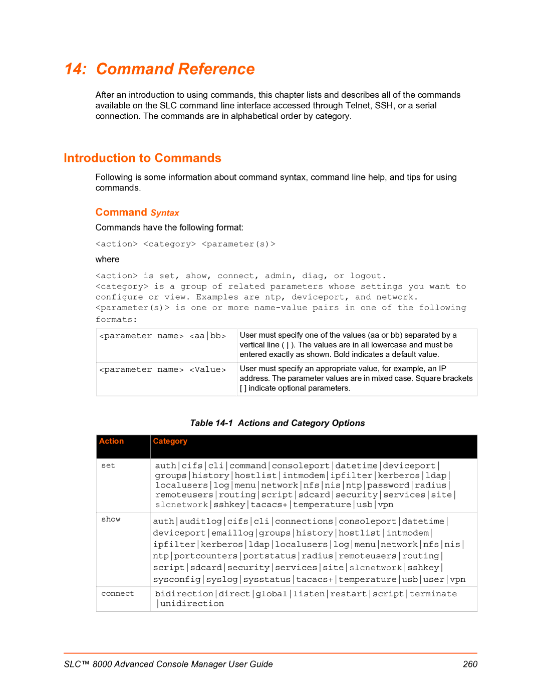 Lantronix SLC 8000 manual Command Reference, Introduction to Commands 