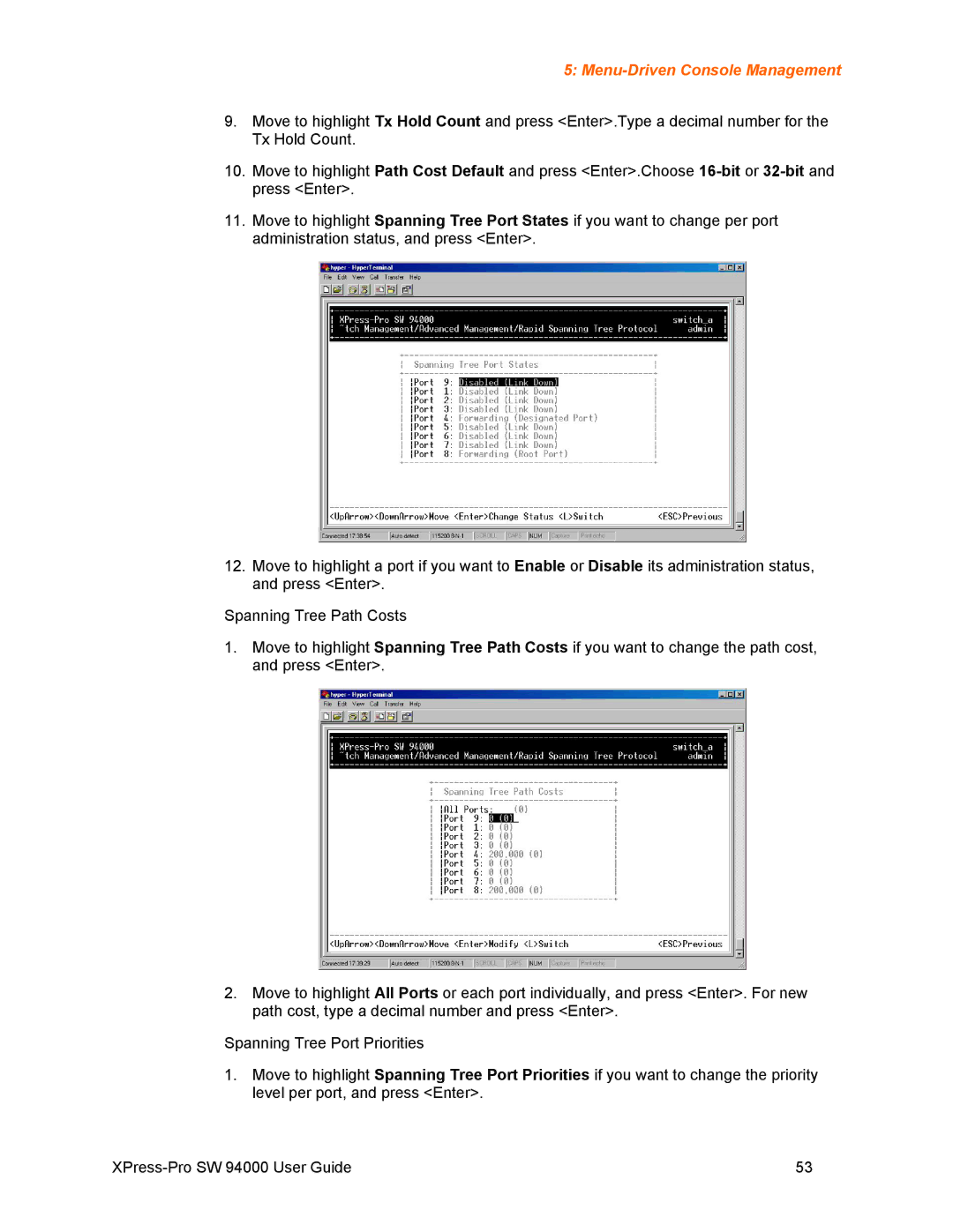 Lantronix SW 94000 manual Menu-Driven Console Management 