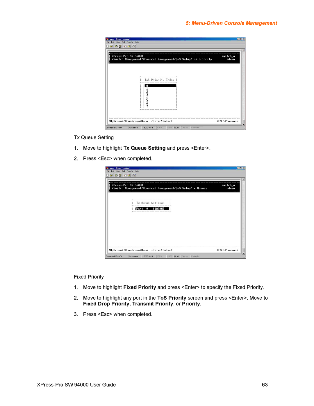 Lantronix SW 94000 manual Menu-Driven Console Management 