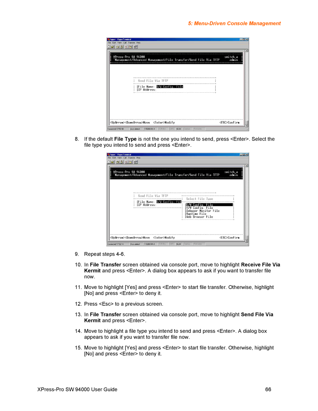 Lantronix SW 94000 manual Menu-Driven Console Management 