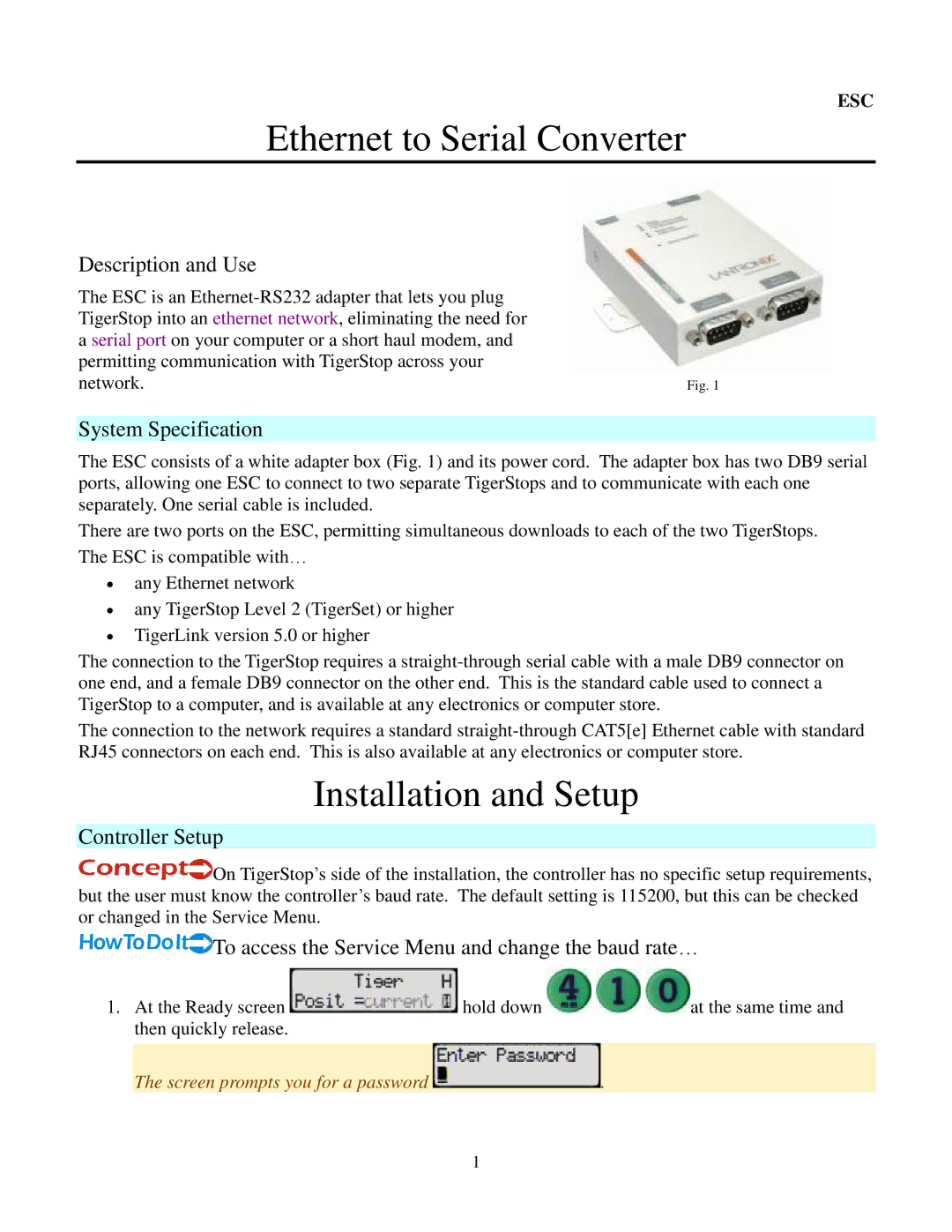 Lantronix TS-DDH manual Ethernet to Serial Converter, Installation and Setup 