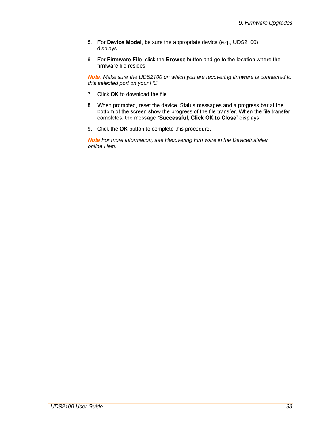 Lantronix UDS2100 manual Firmware Upgrades 