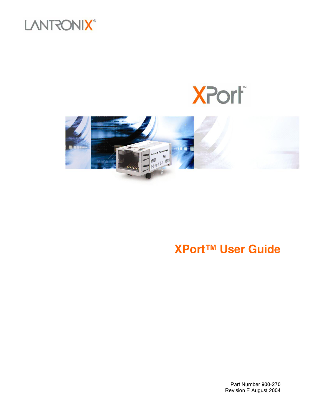 Lantronix manual XPort User Guide 