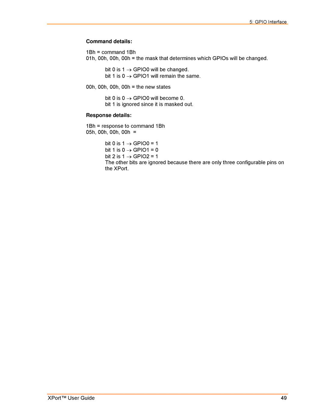 Lantronix XPort manual Command details 