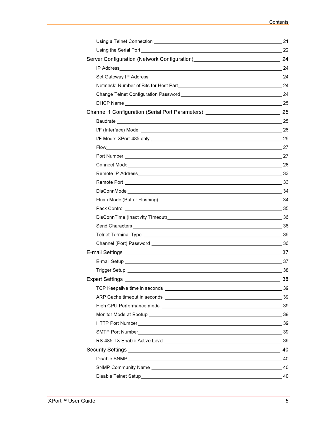 Lantronix XPort manual Mail Settings 