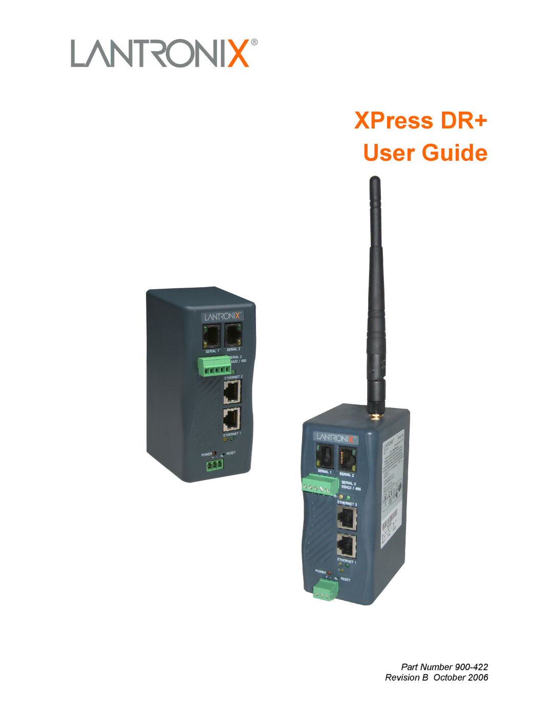 Lantronix manual XPress DR+ User Guide 