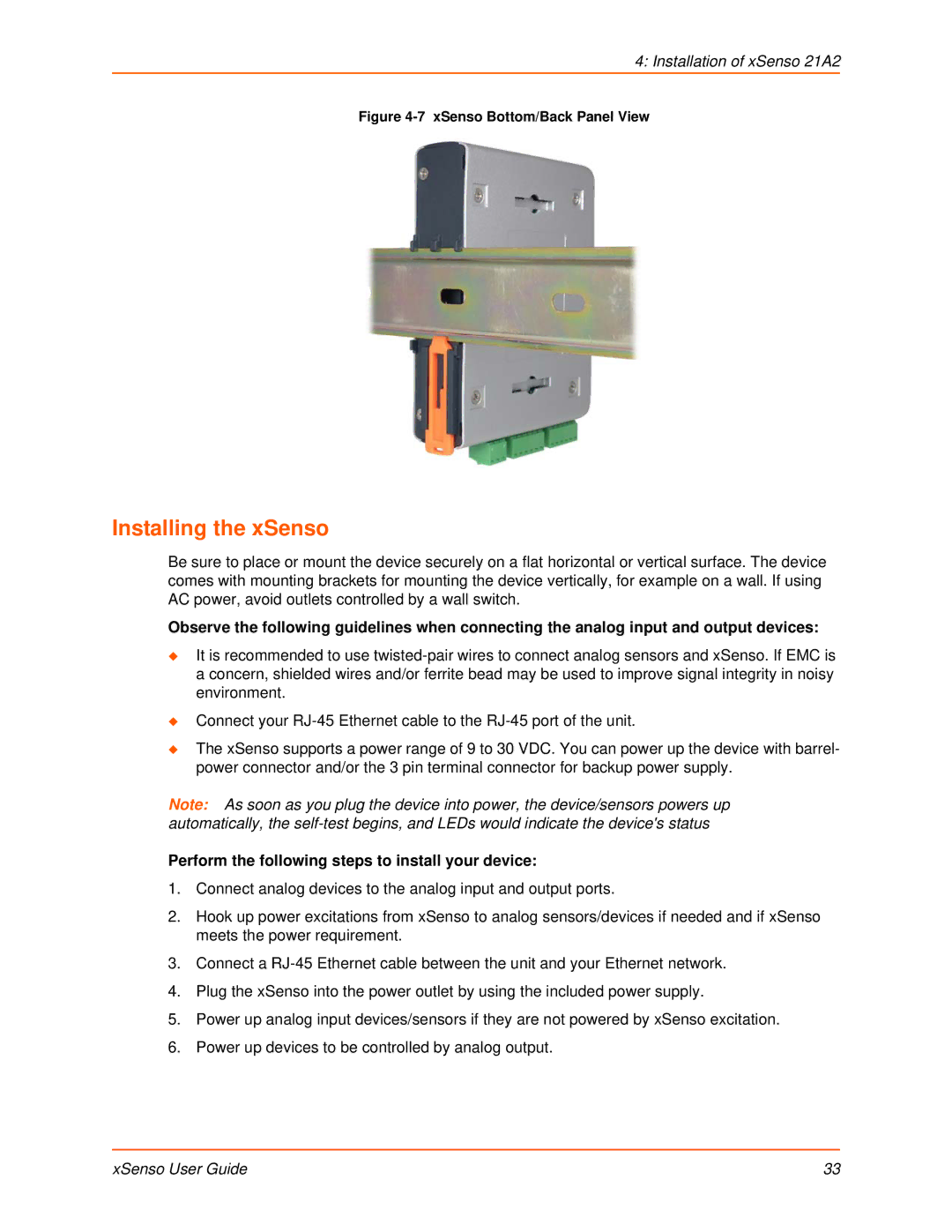 Lantronix XSENSO 21R2, XSENSO 2100, XSENSO 21A2 manual Installing the xSenso 