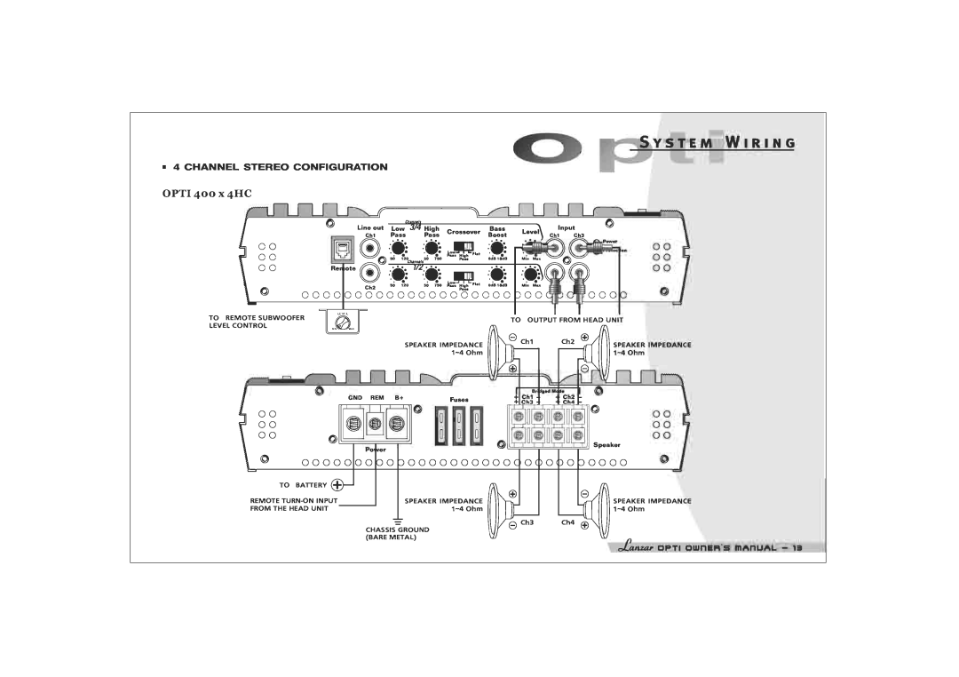 Lanzar Car Audio 1200HC manual 