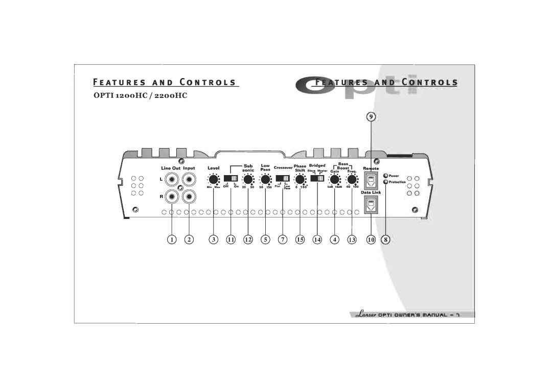 Lanzar Car Audio 1200HC manual 