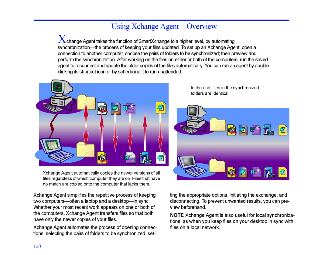 LapLink MN-LGD011-XX-US manual Using Xchange Agent-Overview 