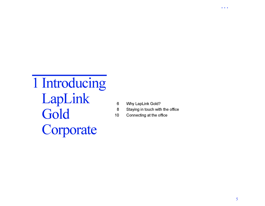 LapLink MN-LGD011-XX-US manual Introducing LapLink Gold Corporate 