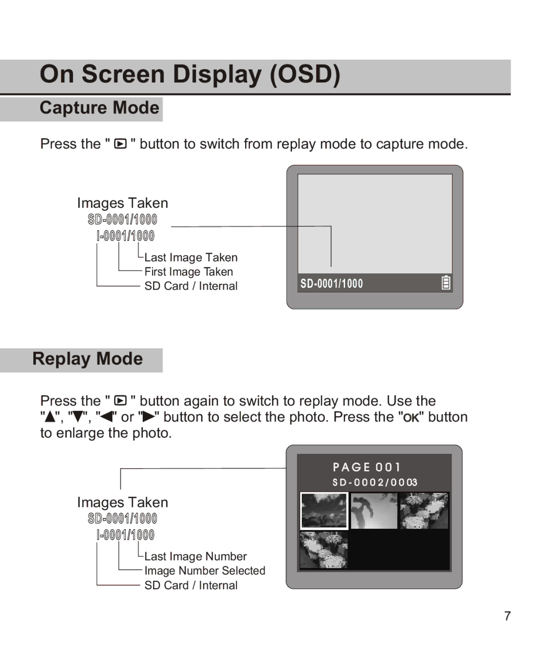 Largan EASY 200 manual Replay Mode 