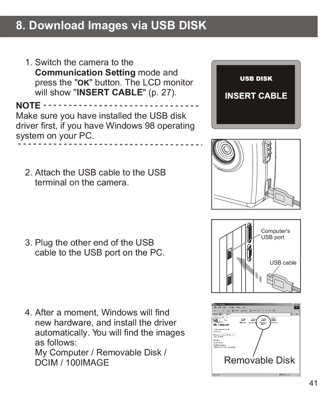 Largan EASY 200 manual Download Images via USB Disk 