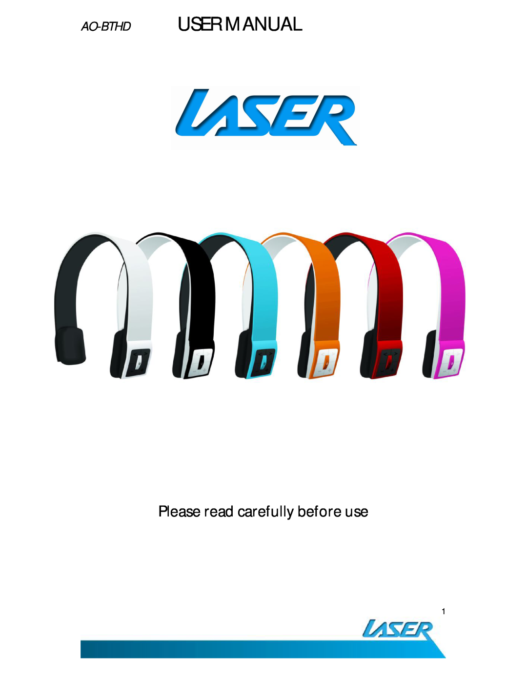 Laser AO-BTHD user manual Please read carefully before use 