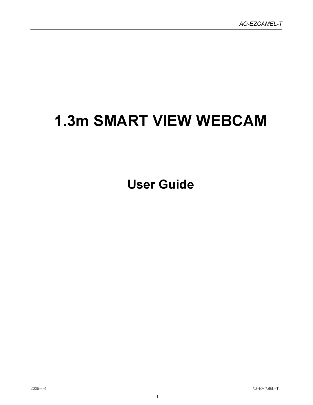 Laser AO-EZCAMEL-T manual 3m Smart View Webcam 