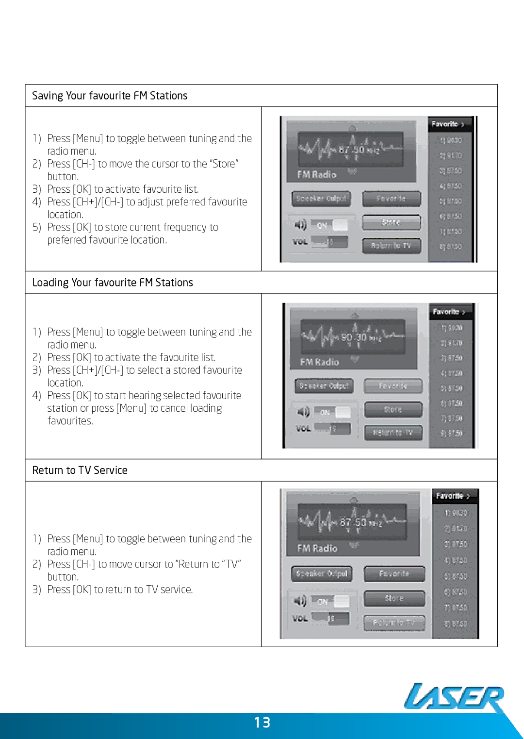 Laser DVBT-C30 user manual 