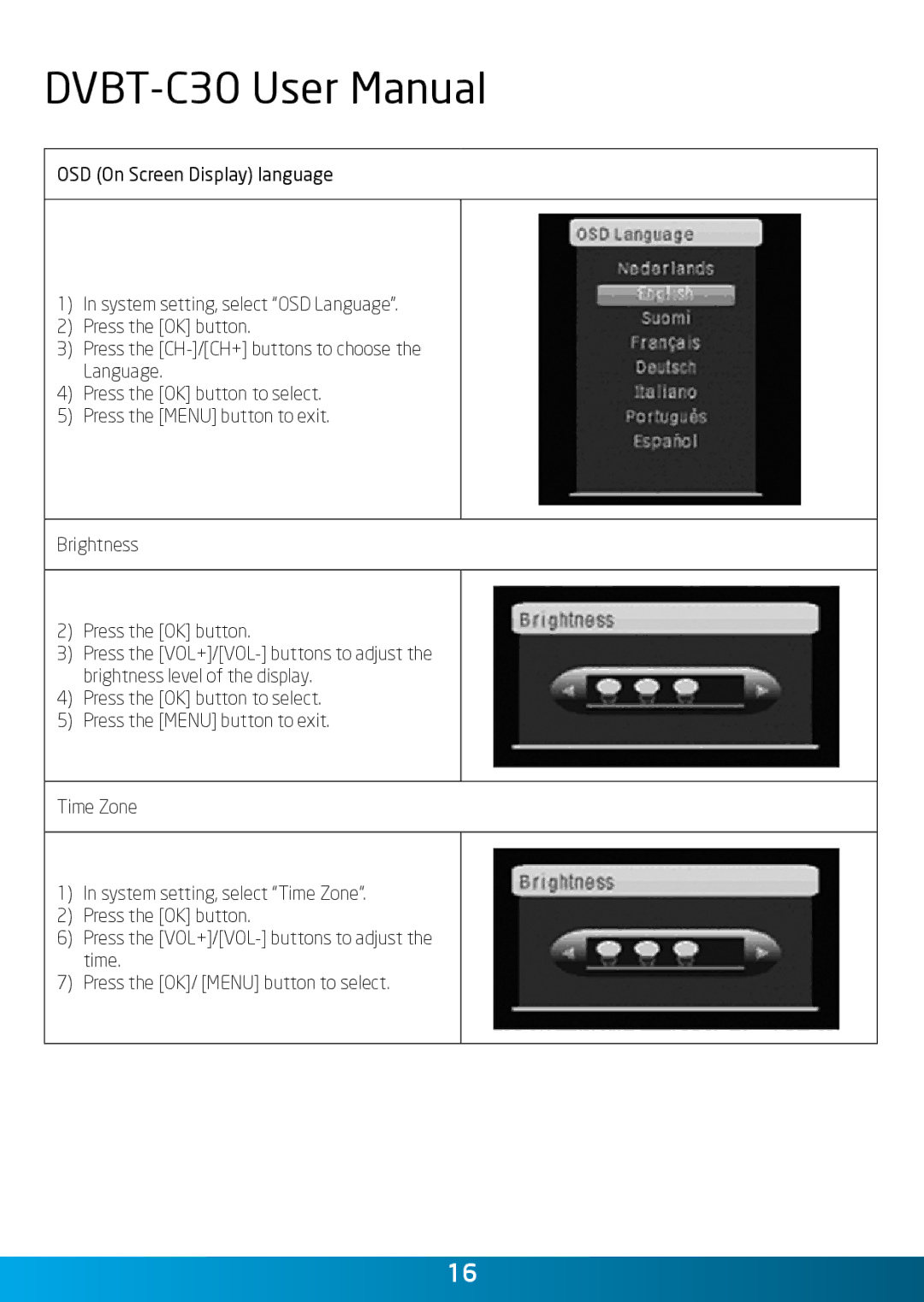 Laser DVBT-C30 user manual 