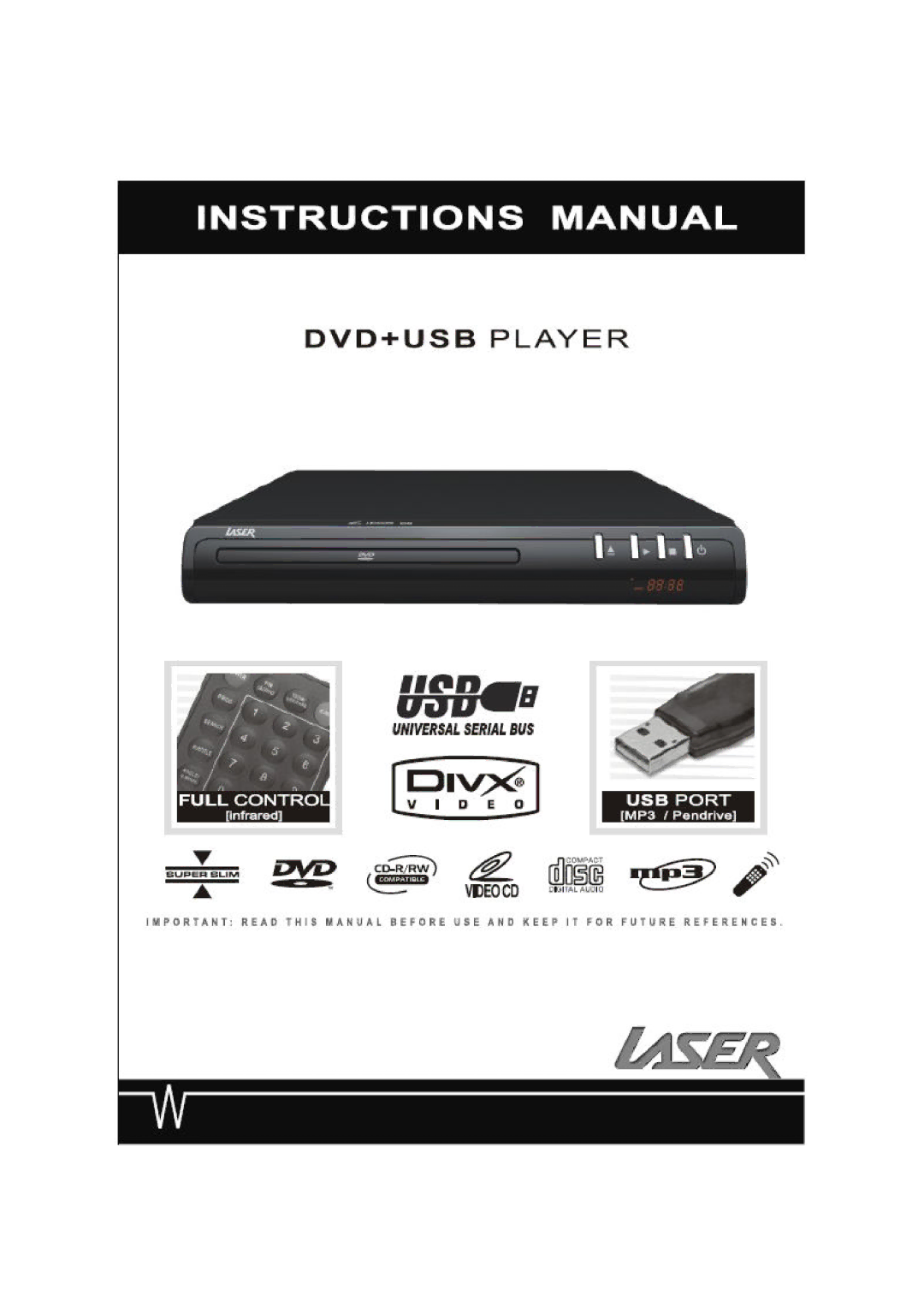 Laser DVD-HD007 manual 