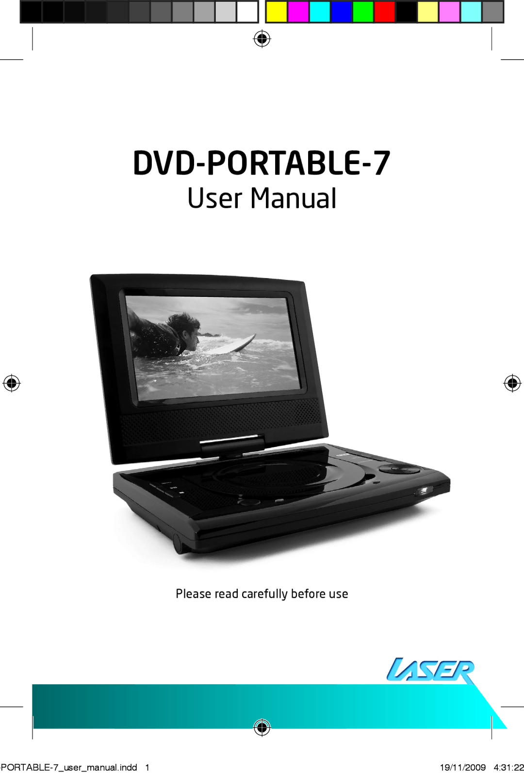 Laser DVD-PORTABLE-7 user manual Please read carefully before use 