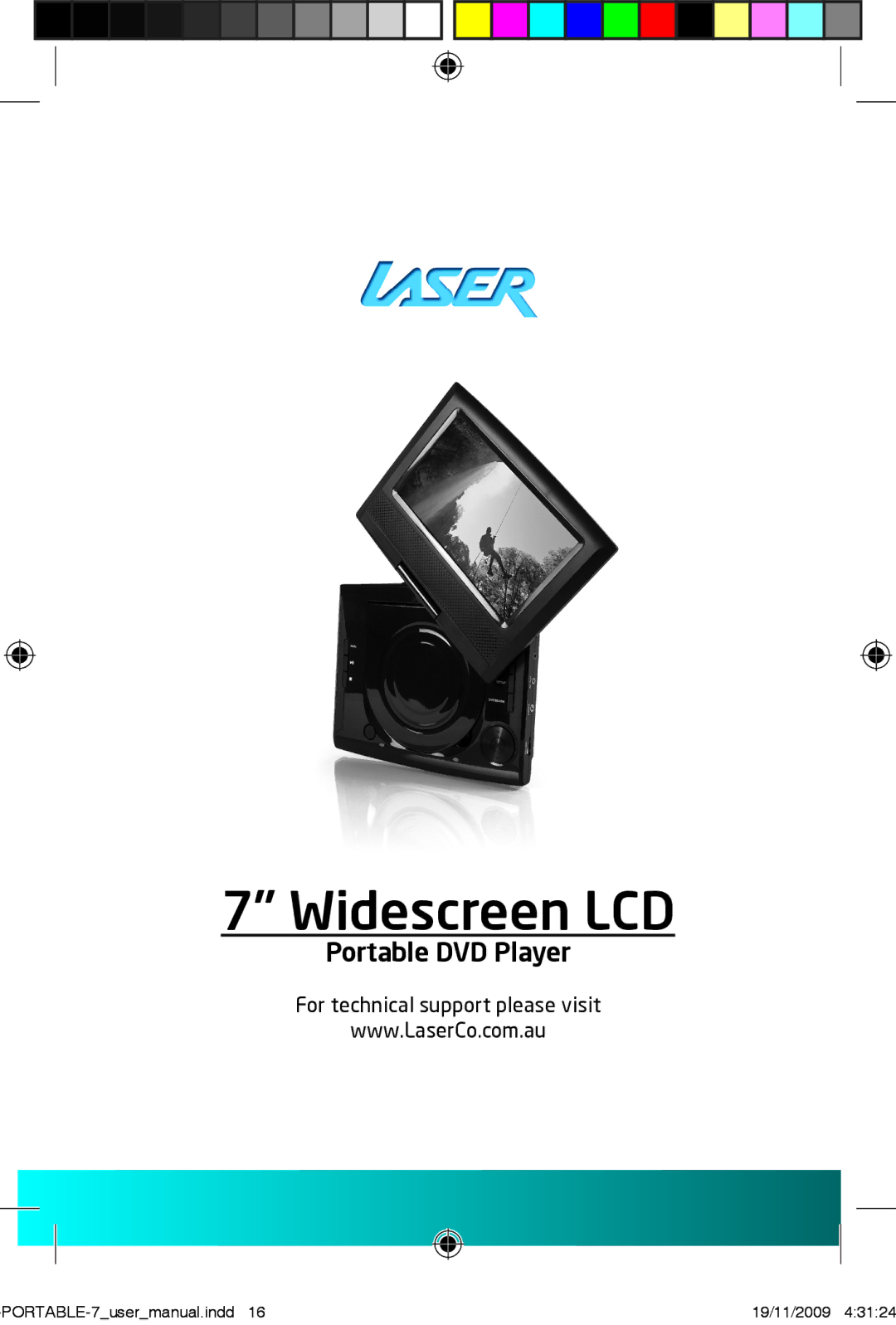 Laser DVD-PORTABLE-7 user manual For technical support please visit 