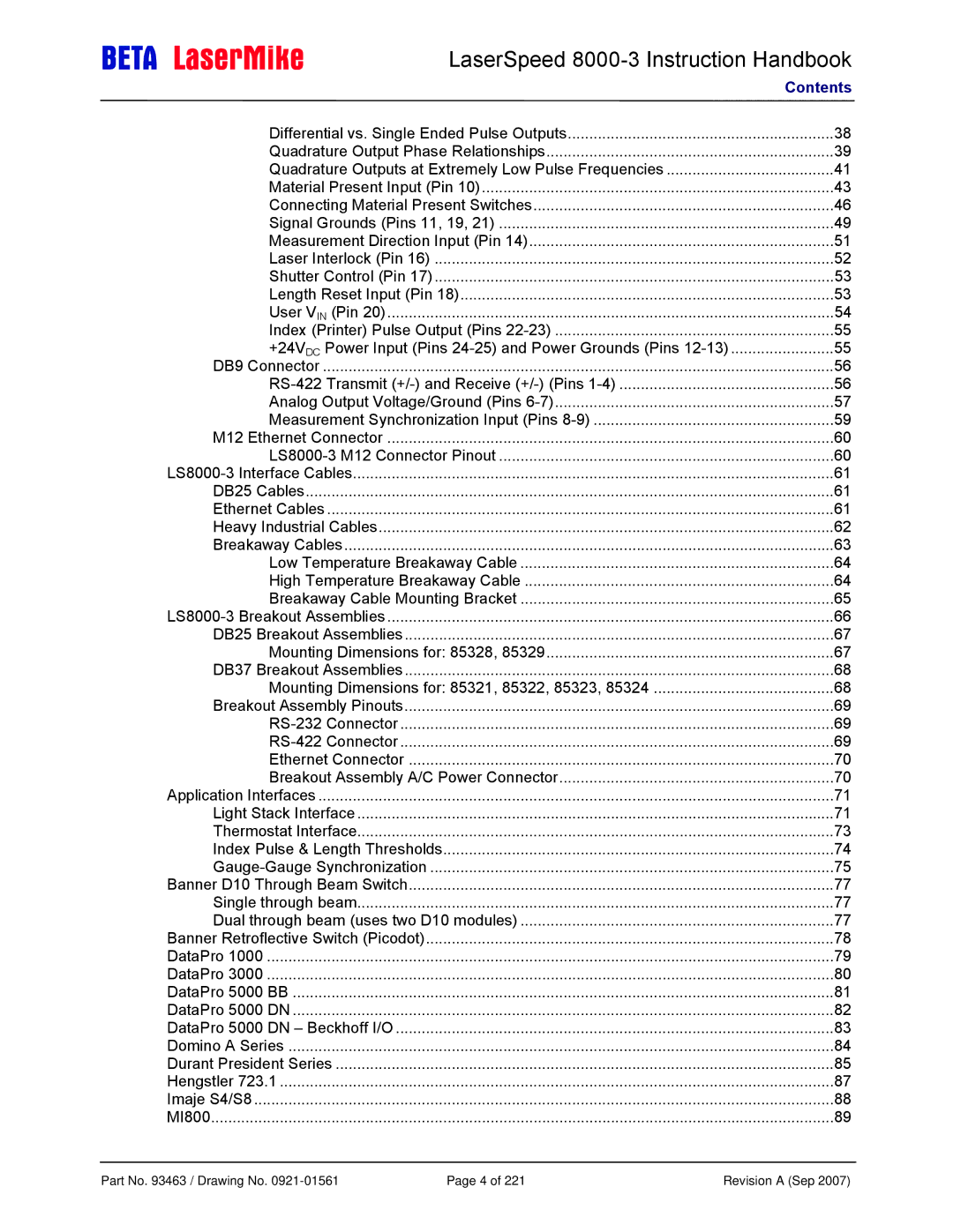 Laser LS8000-3 manual Mounting Dimensions for 85328 