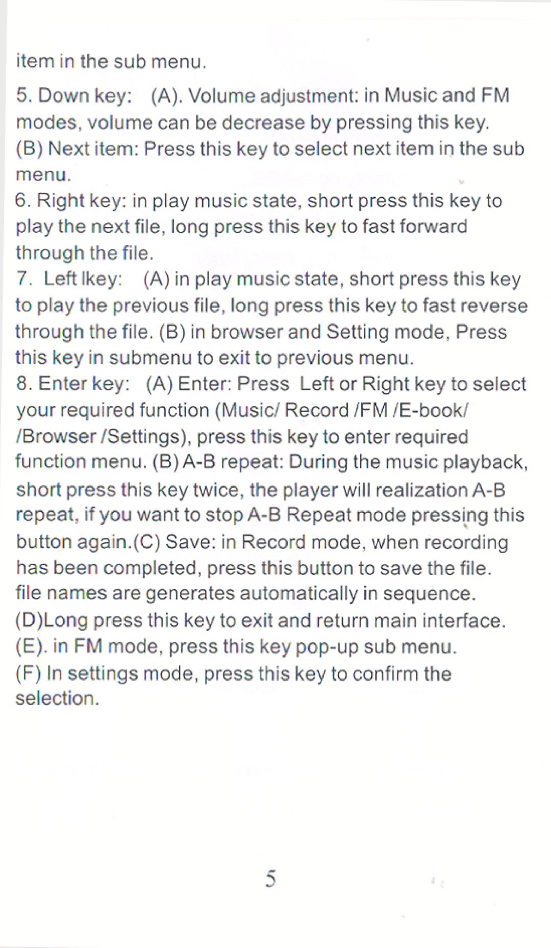 Laser MP3-A7 manual 