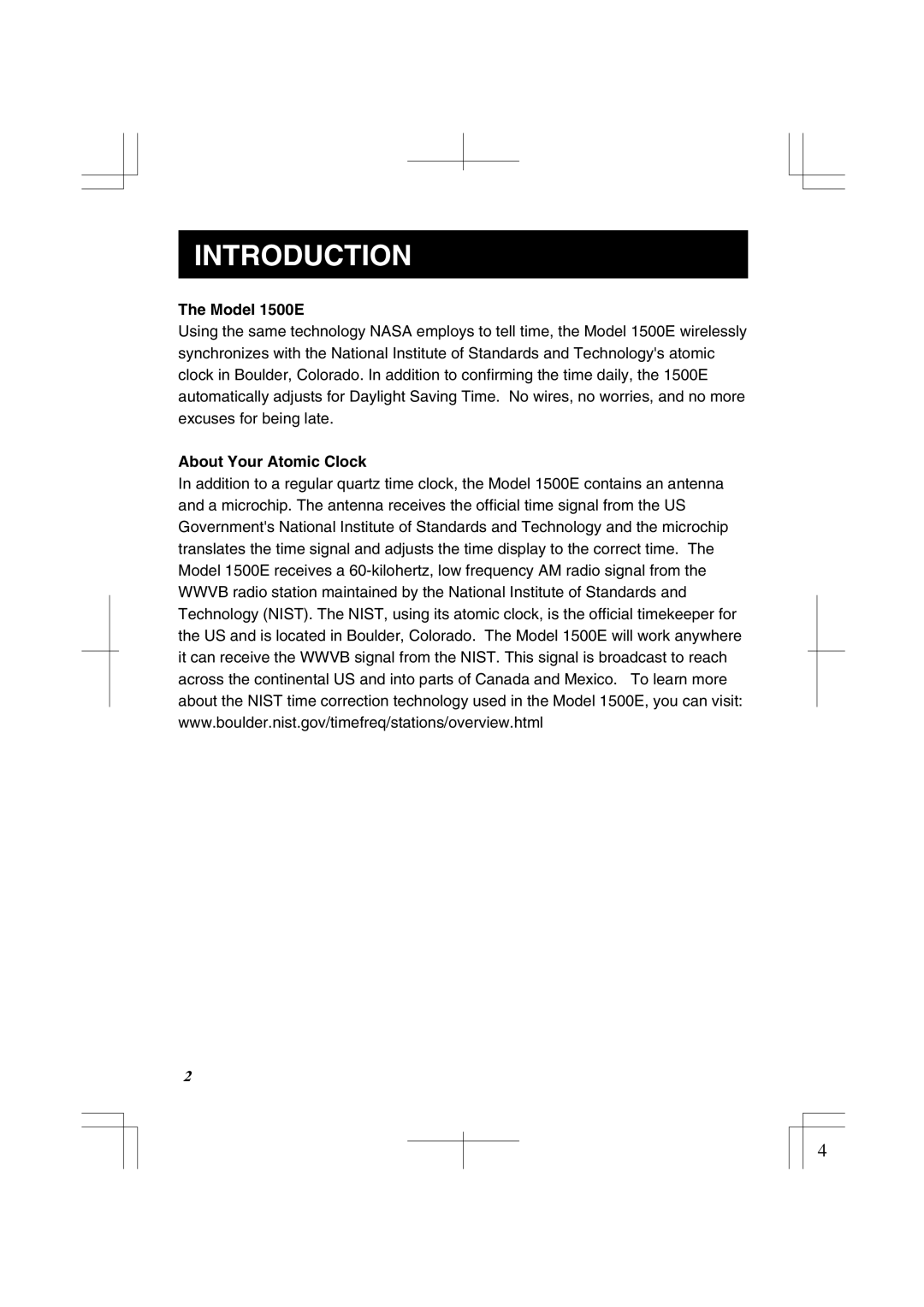 Lathem manual Introduction, Model 1500E 