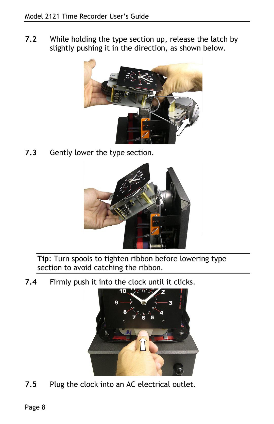 Lathem 2121 manual 