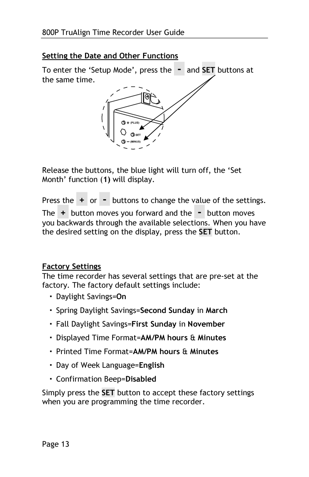 Lathem 800P manual 