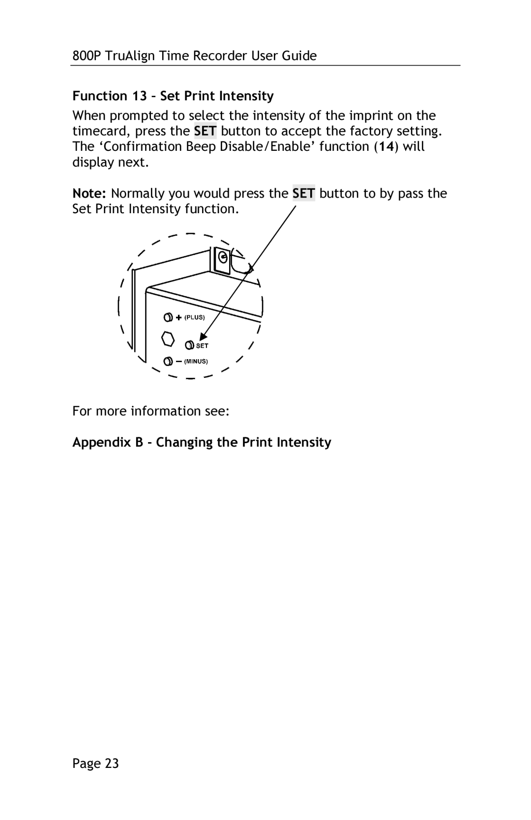 Lathem 800P manual 