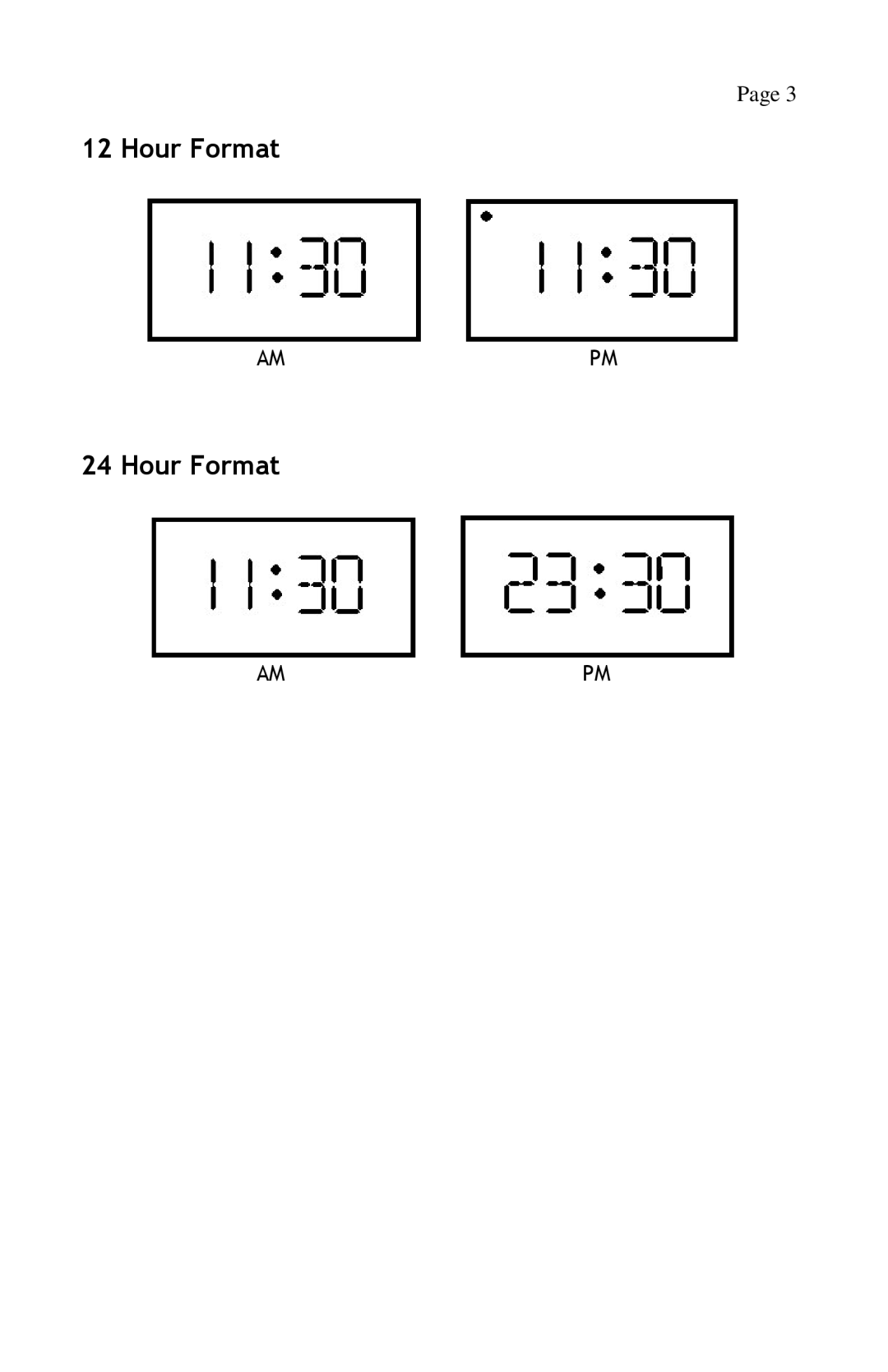 Lathem AT-DDC4 manual Hour Format 