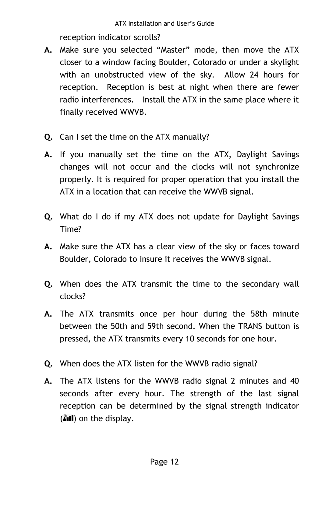 Lathem manual ATX Installation and User’s Guide 