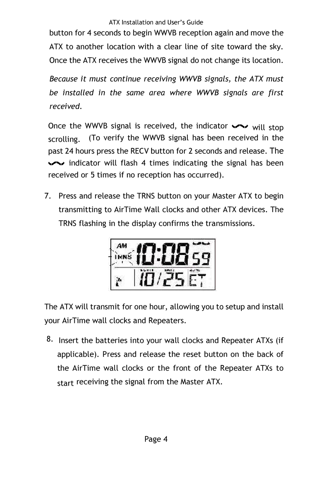 Lathem manual ATX Installation and User’s Guide 