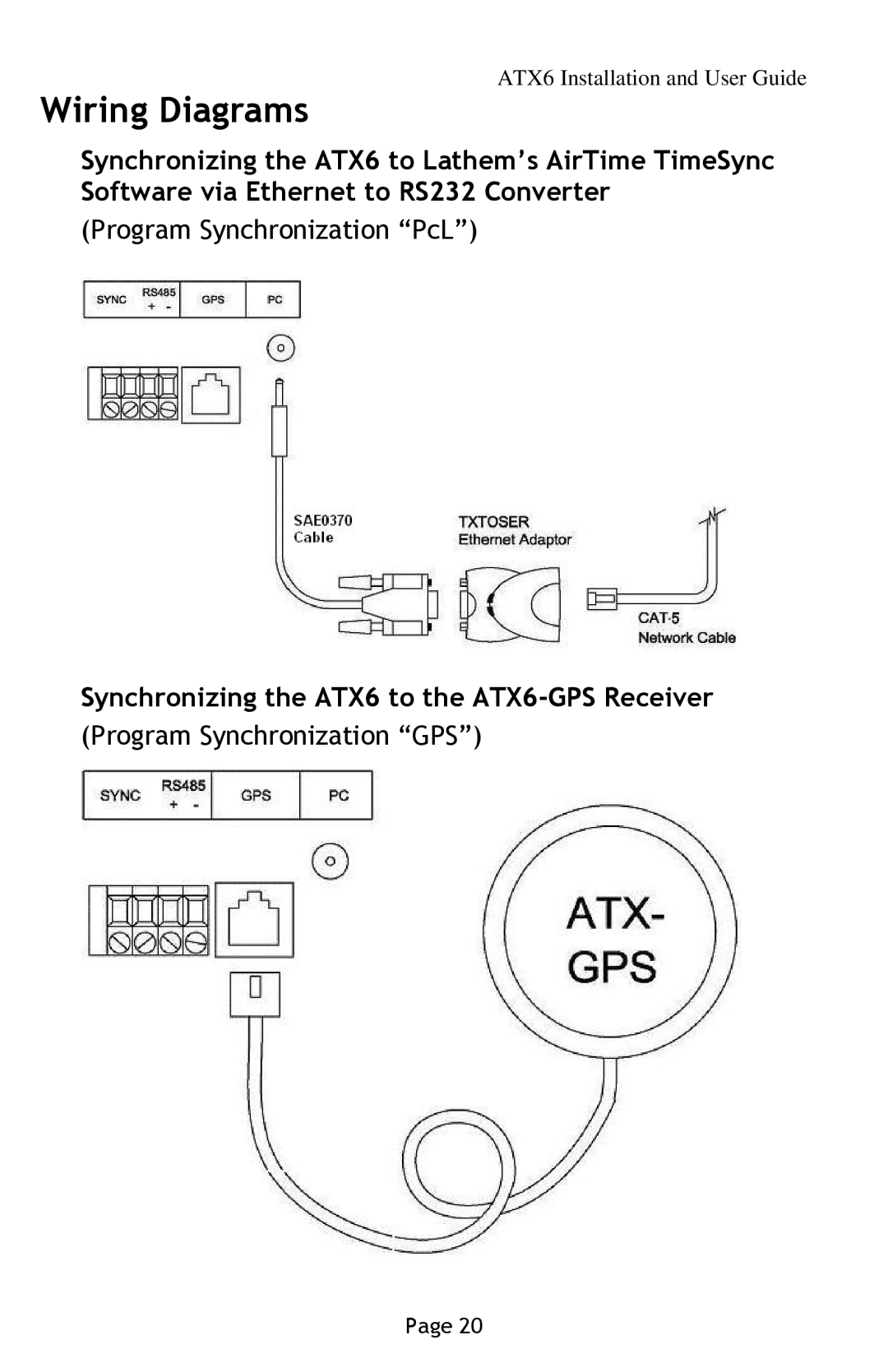 Lathem ATX6 manual Wiring Diagrams 