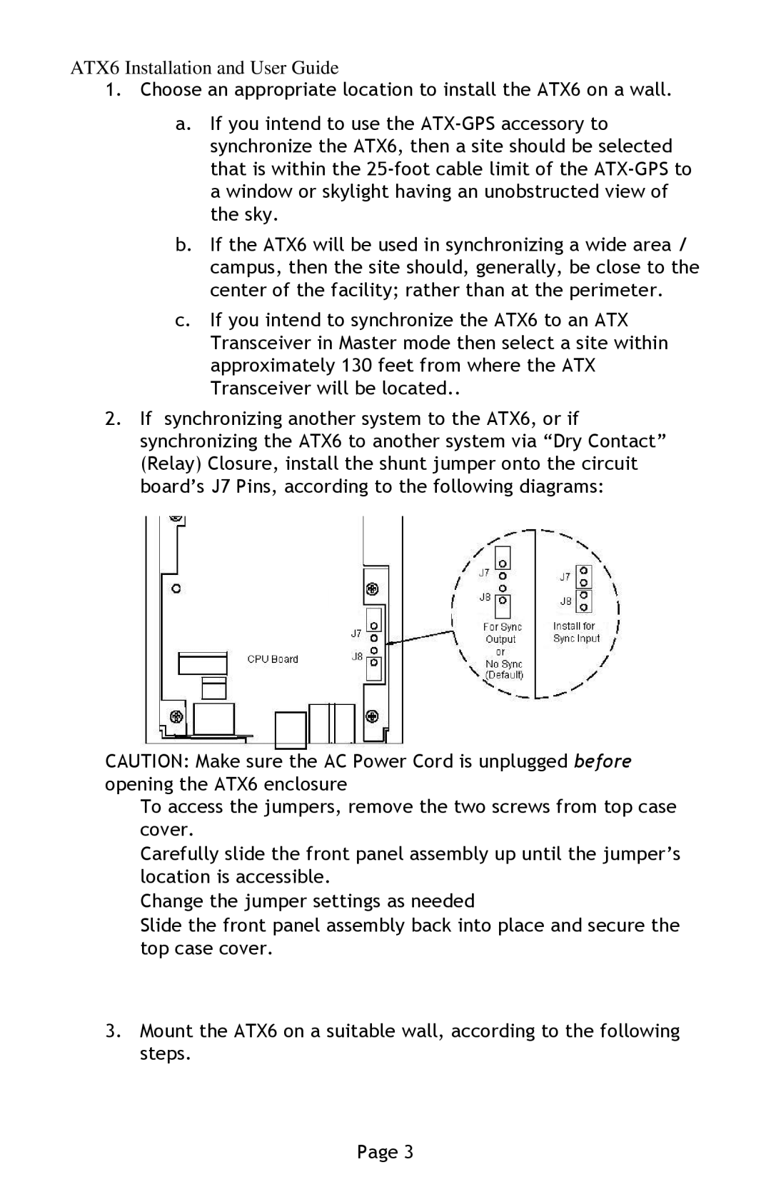 Lathem manual ATX6 Installation and User Guide 